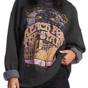 Billabong Black Graphic Sweatshirt Reach For The Stars
